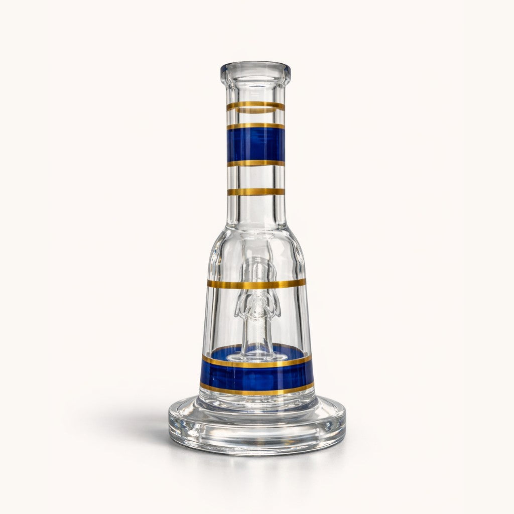 Mini Crown 6” Circ Perc Glass Bong