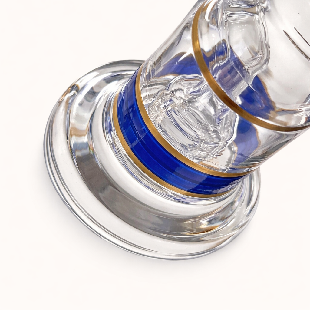 Mini Crown 6” Circ Perc Glass Bong