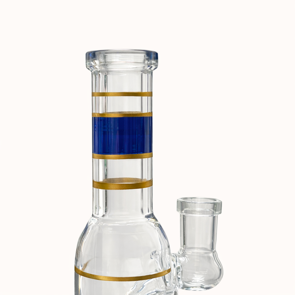 Mini Crown 6” Circ Perc Glass Bong
