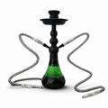 18" Honeycomb Modern Dual Hose Glass Hookah