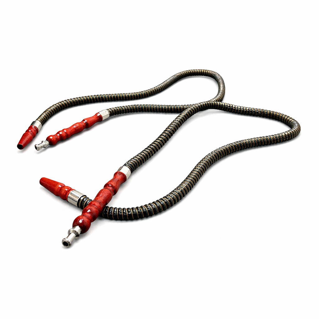 18" Traditional Dual Hose Glass Hookah – Classic Engraved Design