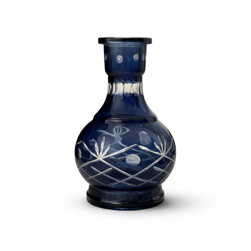 18" Traditional Dual Hose Glass Hookah – Classic Engraved Design