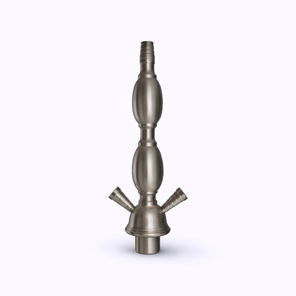 18" Traditional Dual Hose Glass Hookah – Classic Engraved Design
