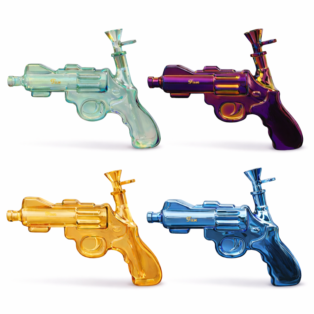 Fortune | 8″ Electroplated Revolver Waterpipe