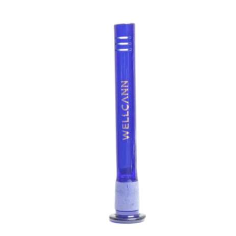 Wellcann | 6"Colored Glass Downstems With Gold Logo