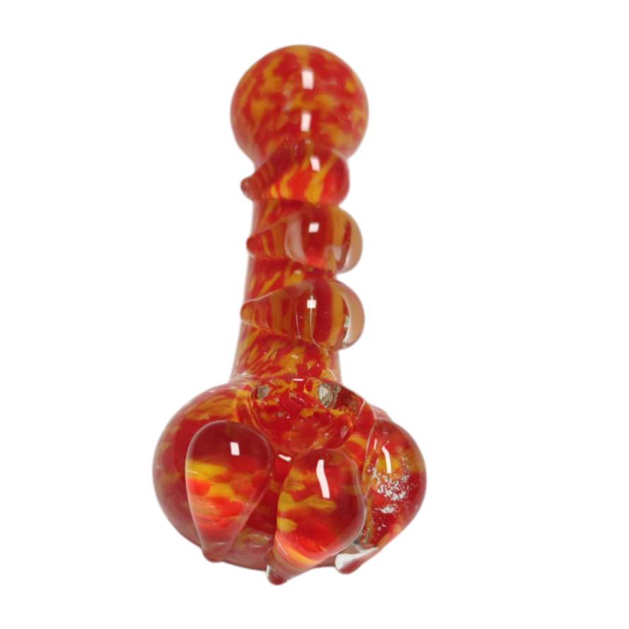 5" Heavy-Duty Glass Hand Pipe – Assorted Colors-2CT
