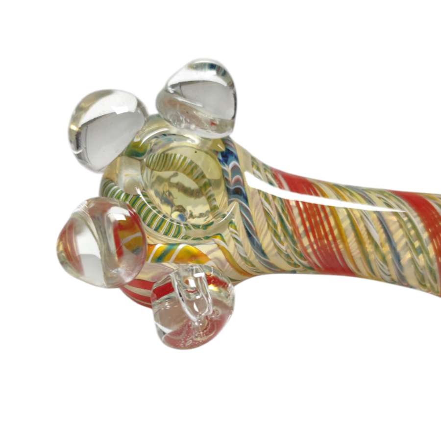 5" Heavy-Duty Glass Hand Pipe – Assorted Colors-2CT
