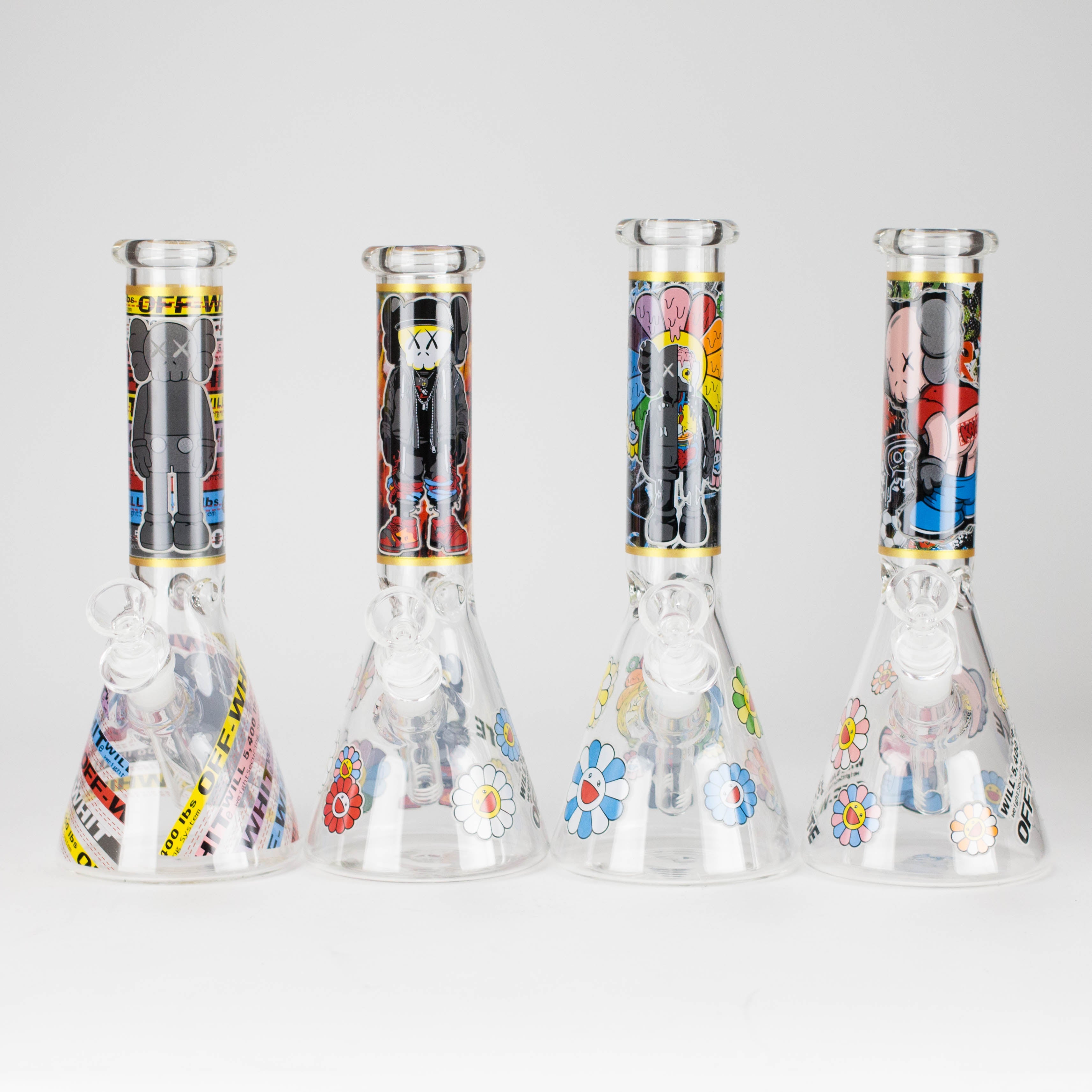 10" Companion Design Glass Beaker Bong