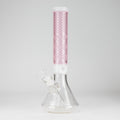 14" Glass Bong with Mosaic Art Design - 7mm Thick