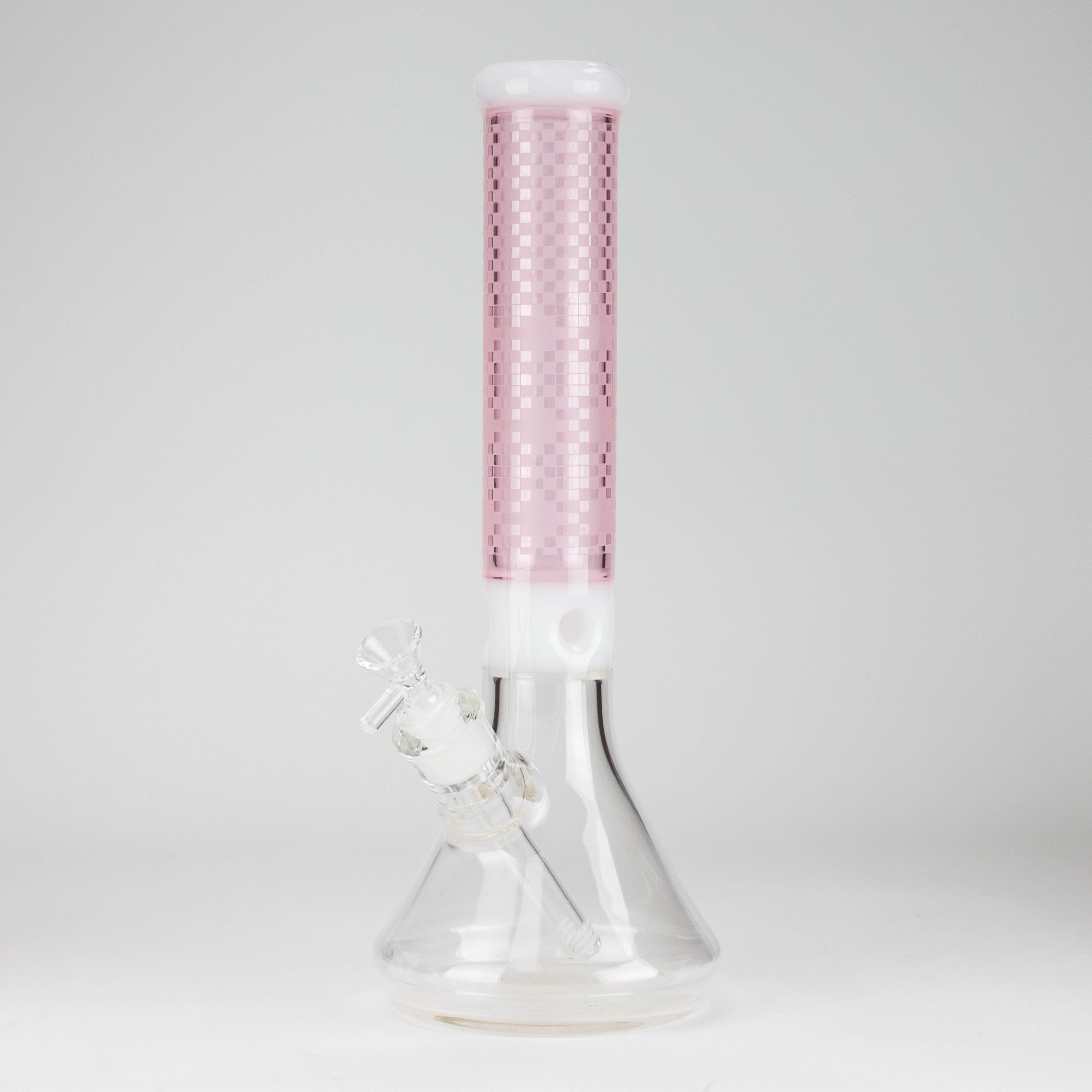 14" Glass Bong with Mosaic Art Design - 7mm Thick