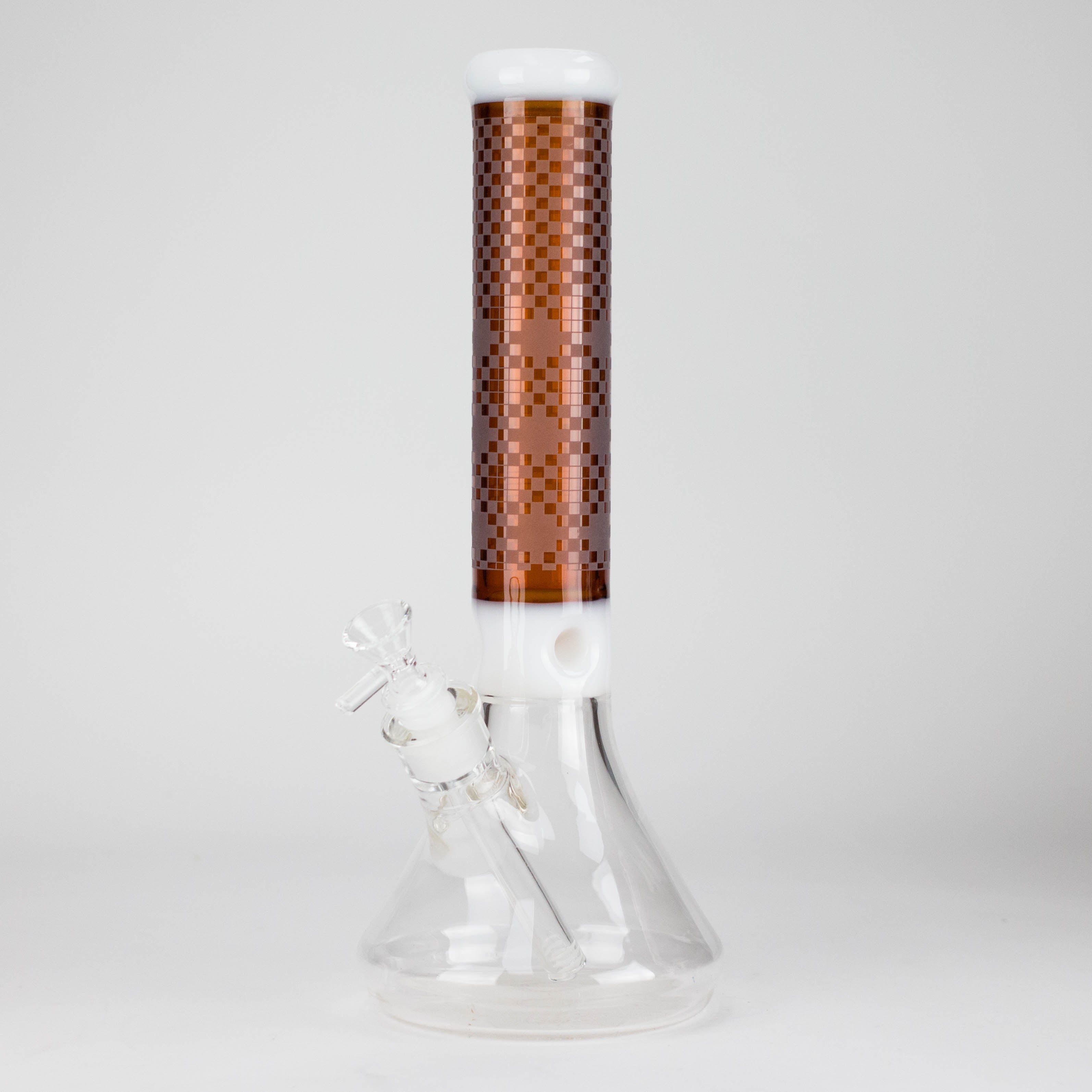 14" Glass Bong with Mosaic Art Design - 7mm Thick