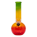 7" Rasta Colored Cylindrical Medium Glass Bong