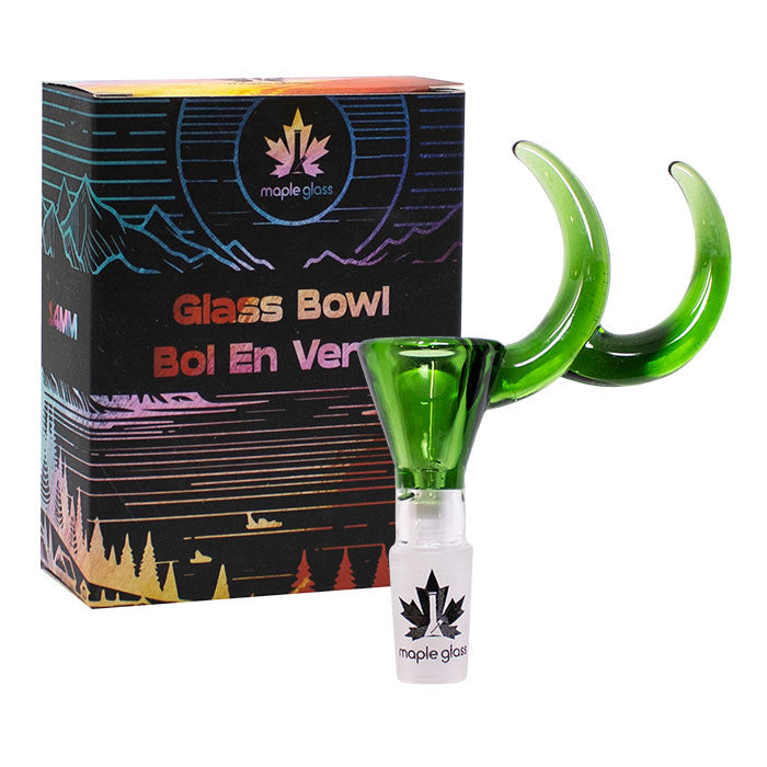 Maple Glass | Double Dizzy Horn Bowl 14mm