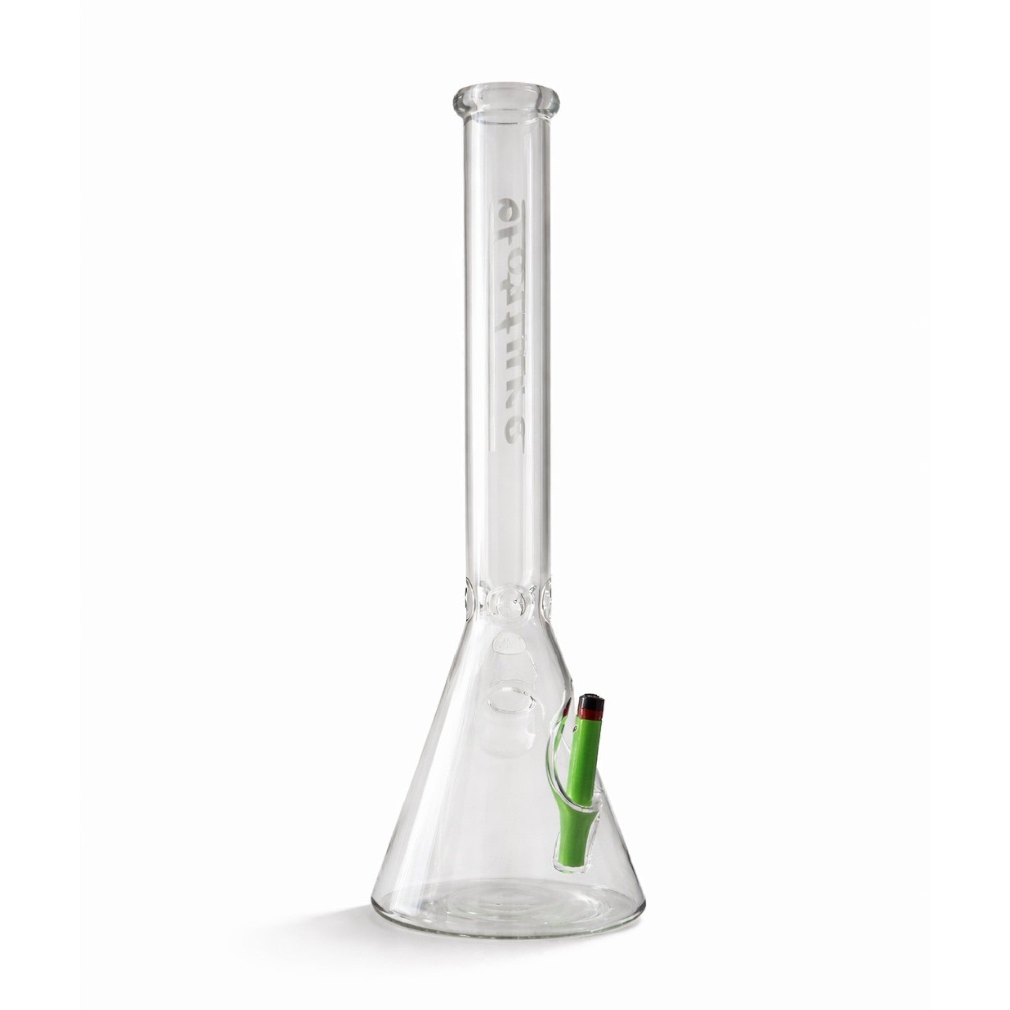 Fortune | 18" Beaker Bong – 7mm w/ Lighter Holder