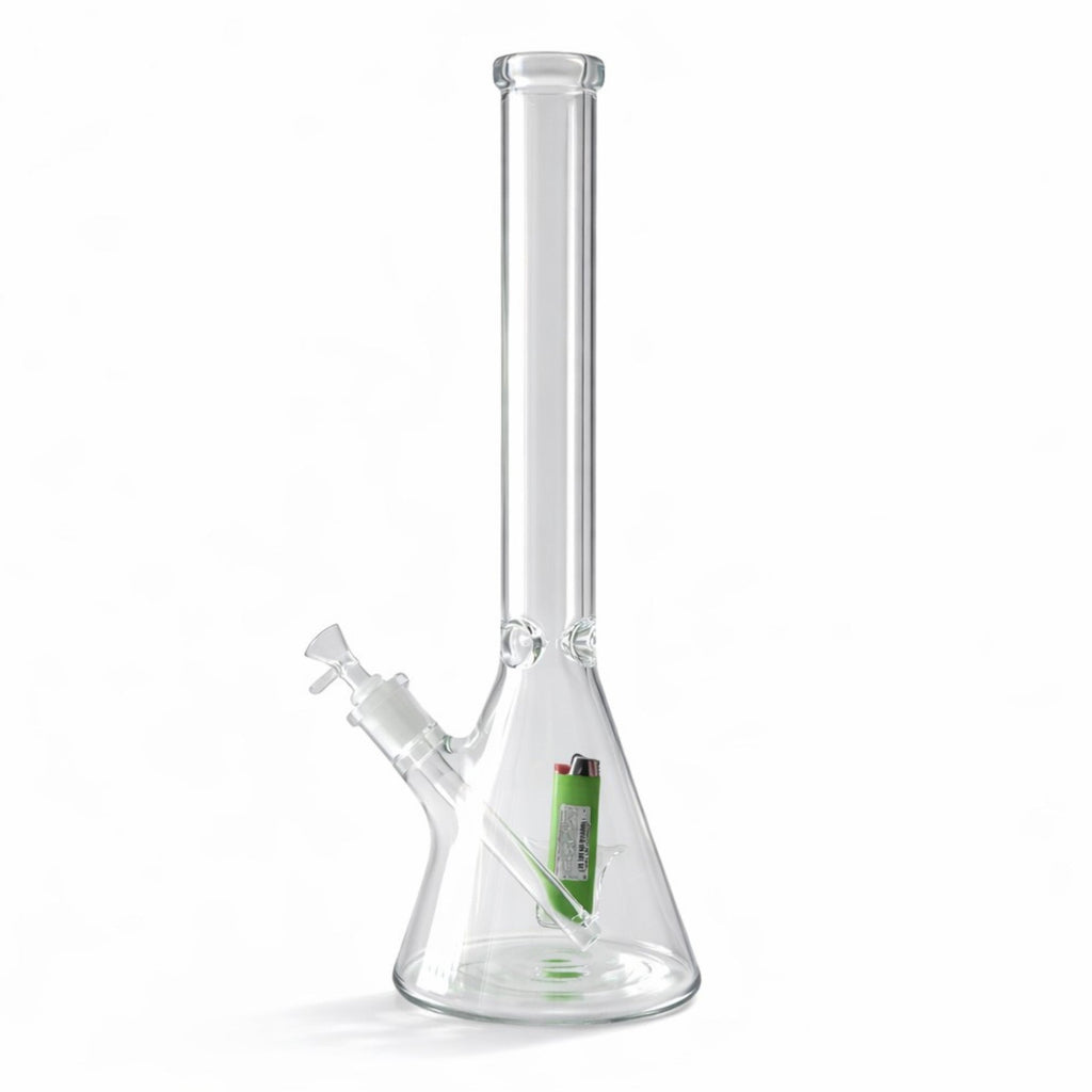 Fortune | 18" Beaker Bong – 7mm w/ Lighter Holder