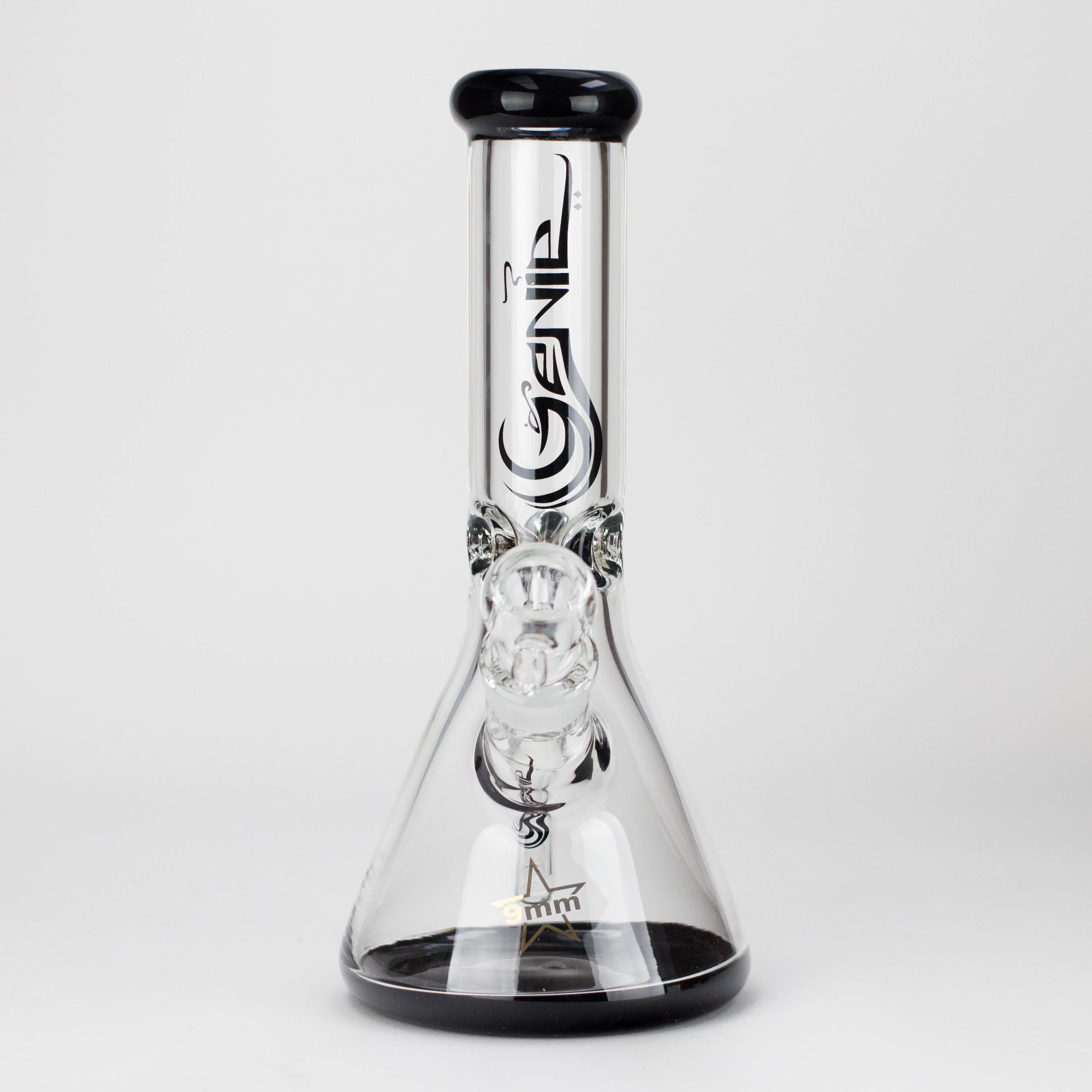 Genie | 12" Classic Beaker Bong – 9 mm Thick Clear Glass ( F7-001 )