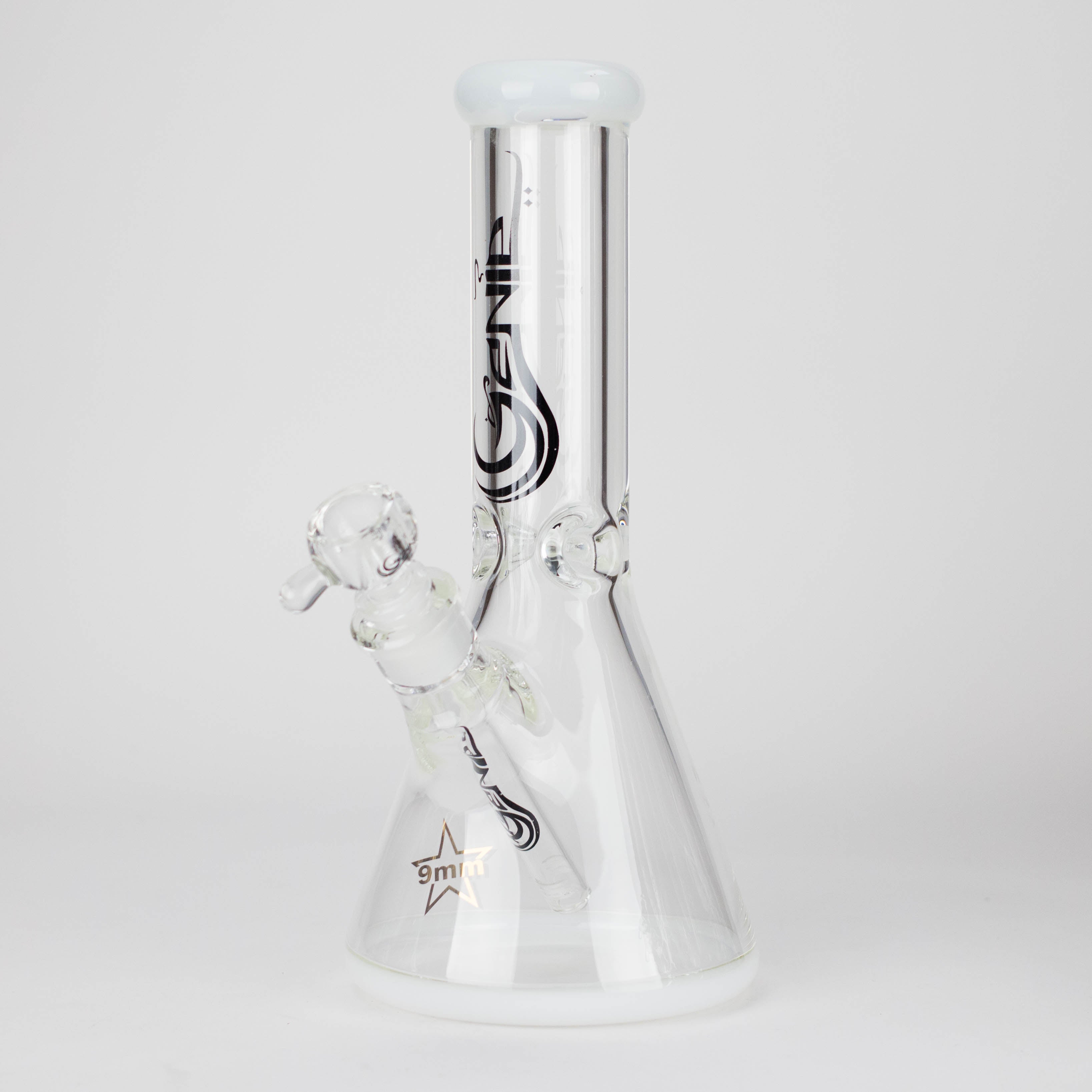 Genie | 12" Classic Beaker Bong – 9 mm Thick Clear Glass ( F7-001 )
