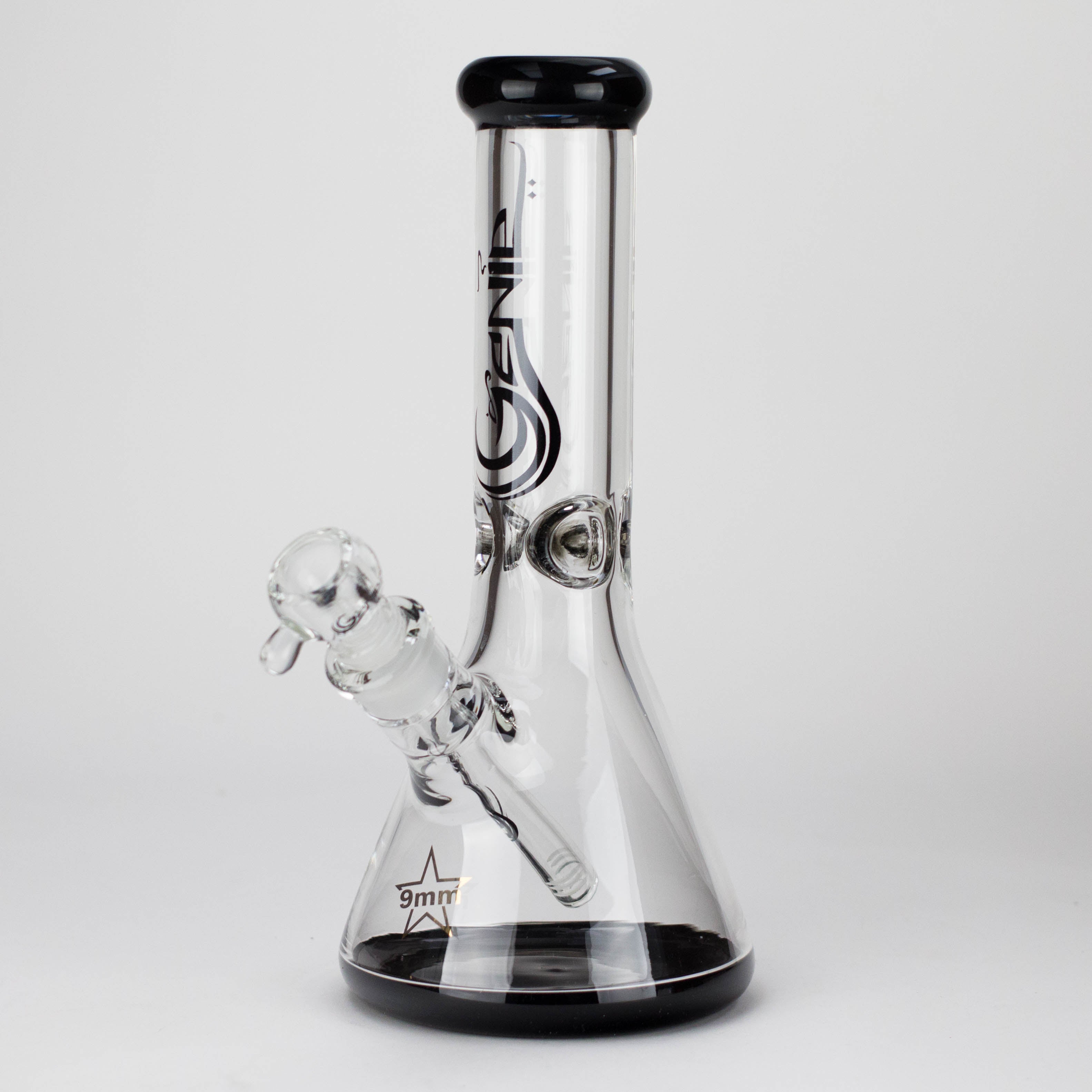 Genie | 12" Classic Beaker Bong – 9 mm Thick Clear Glass ( F7-001 )
