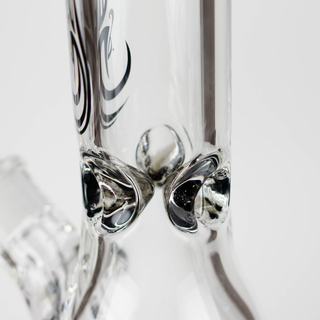 Genie | 12" Classic Beaker Bong – 9 mm Thick Clear Glass ( F7-001 )