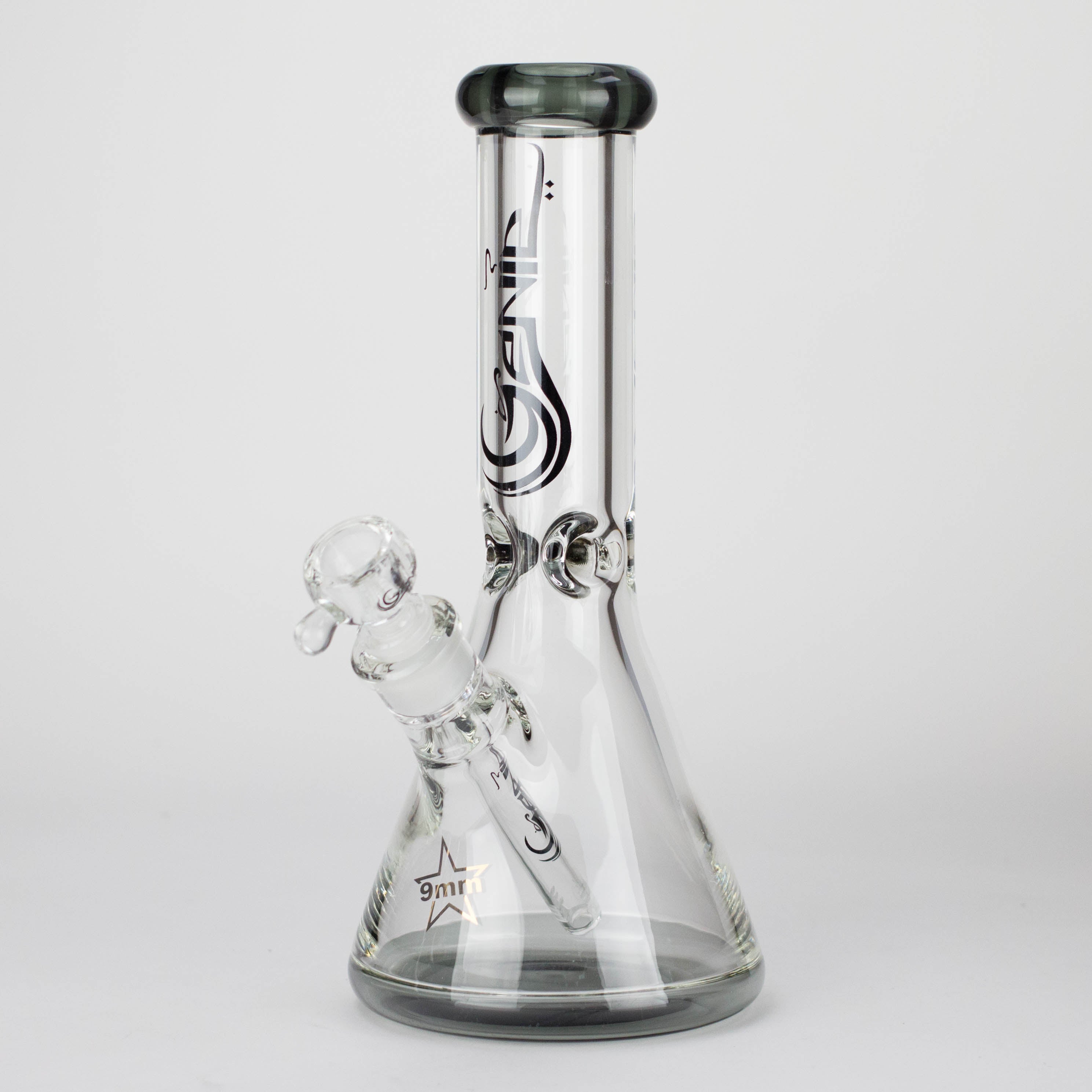 Genie | 12" Classic Beaker Bong – 9 mm Thick Clear Glass ( F7-001 )
