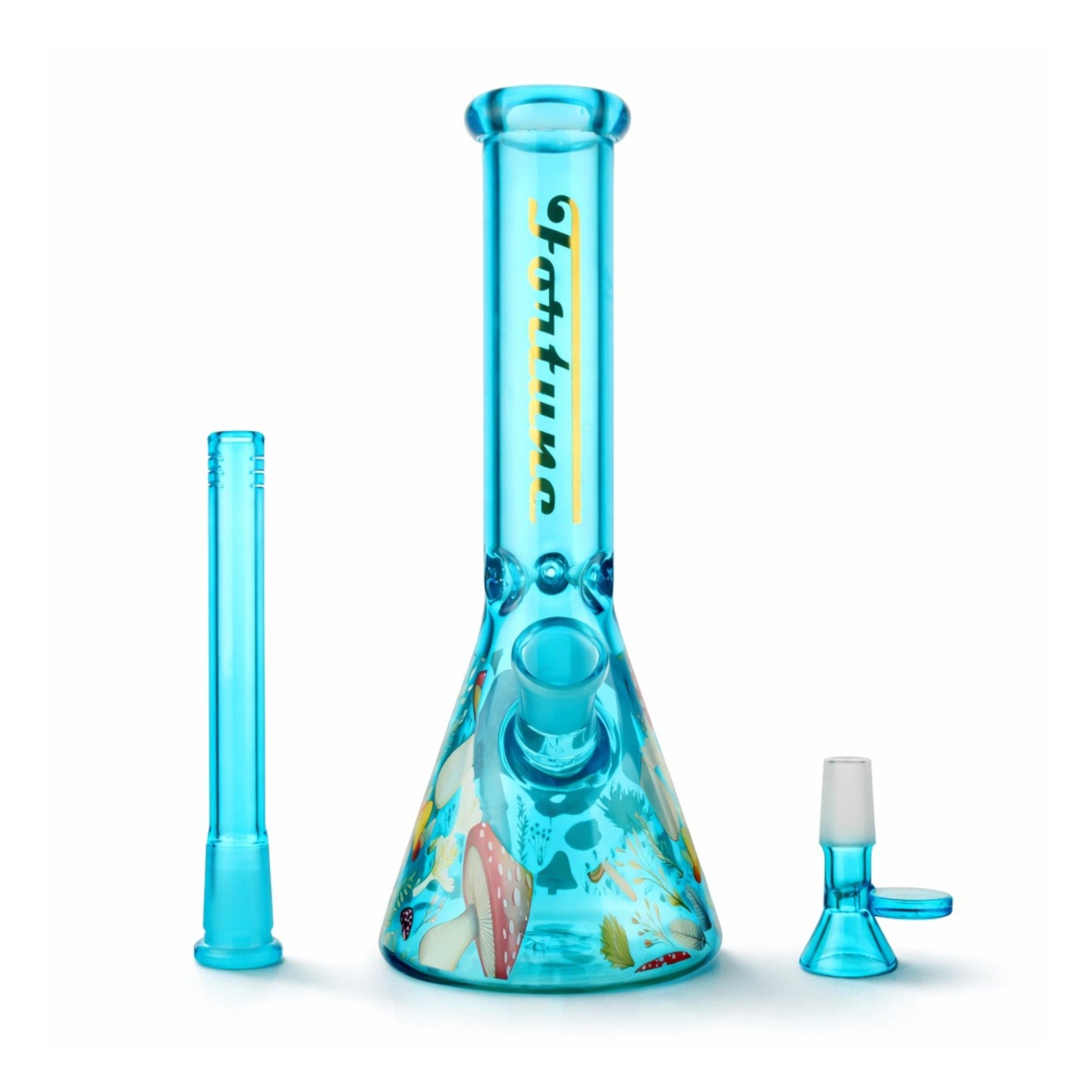 Fortune | 10" Colored 5mm Mushroom Beaker