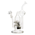 Pure Glass | 8" Solaris Inline Recycler 10mm - Flower and Dab