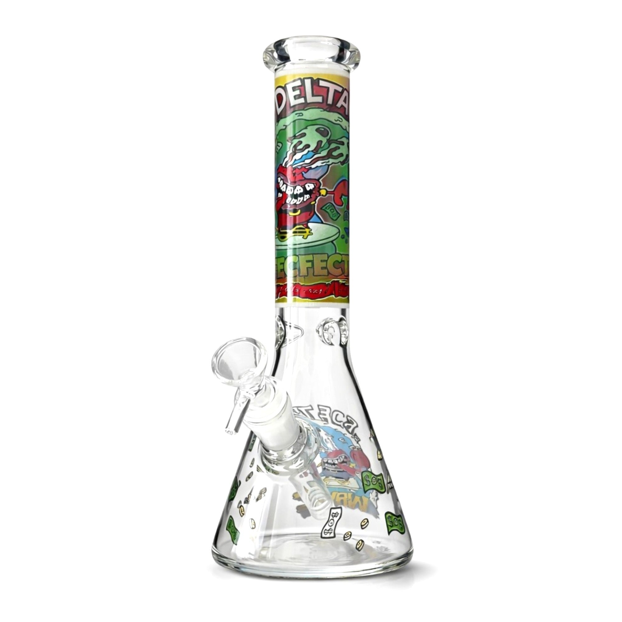 Chaos Collage 10” Graphic Beaker Bong