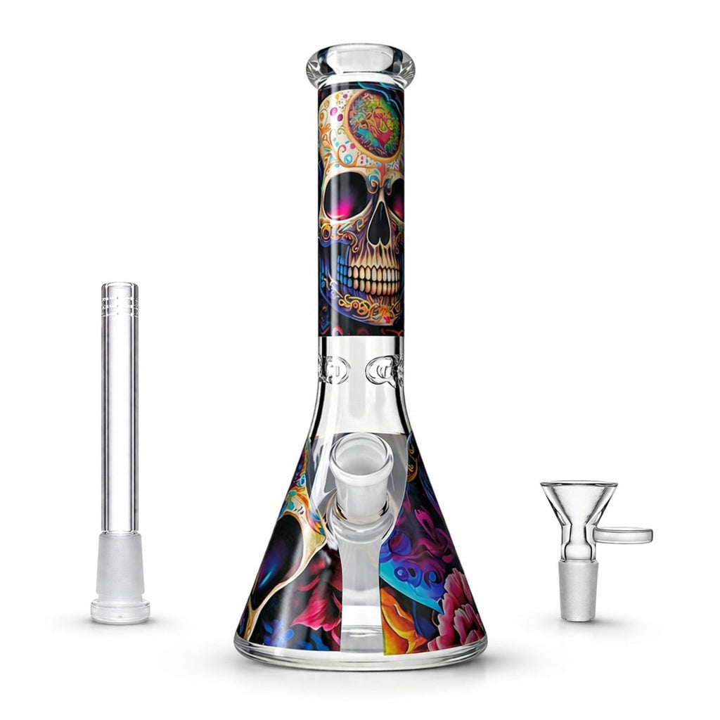 Vibe Series 10” Graphic Beaker Bong