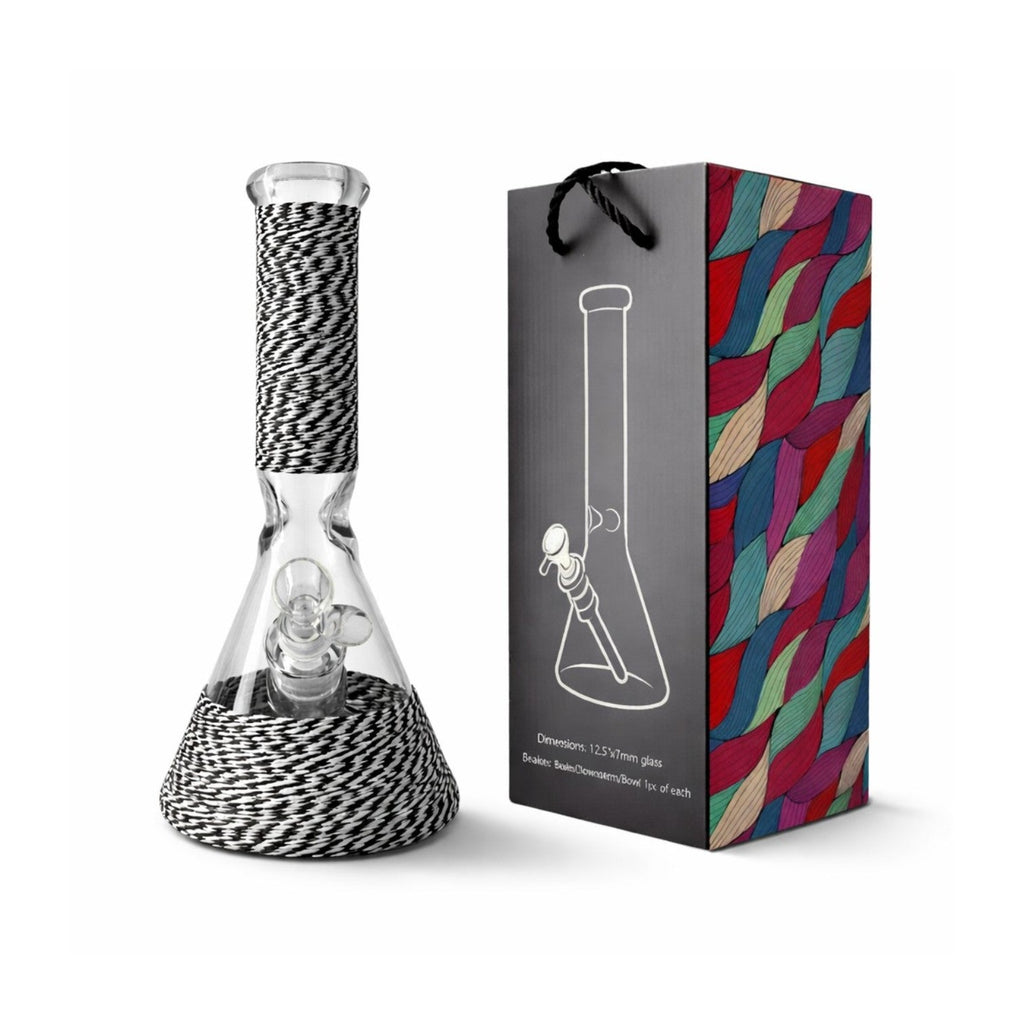 Braided Grip 12.5” 7mm Beaker Bong