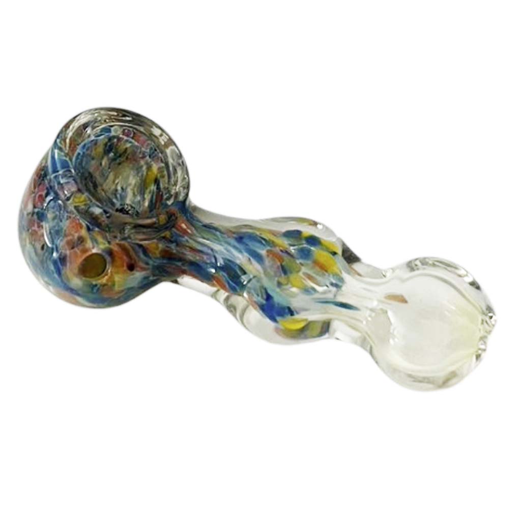 StripeWave 3" Glass Pipe-Assorted Design& Colours-2CT