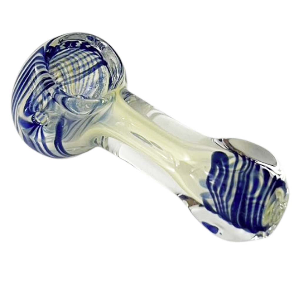StripeWave 3" Glass Pipe-Assorted Design& Colours-2CT