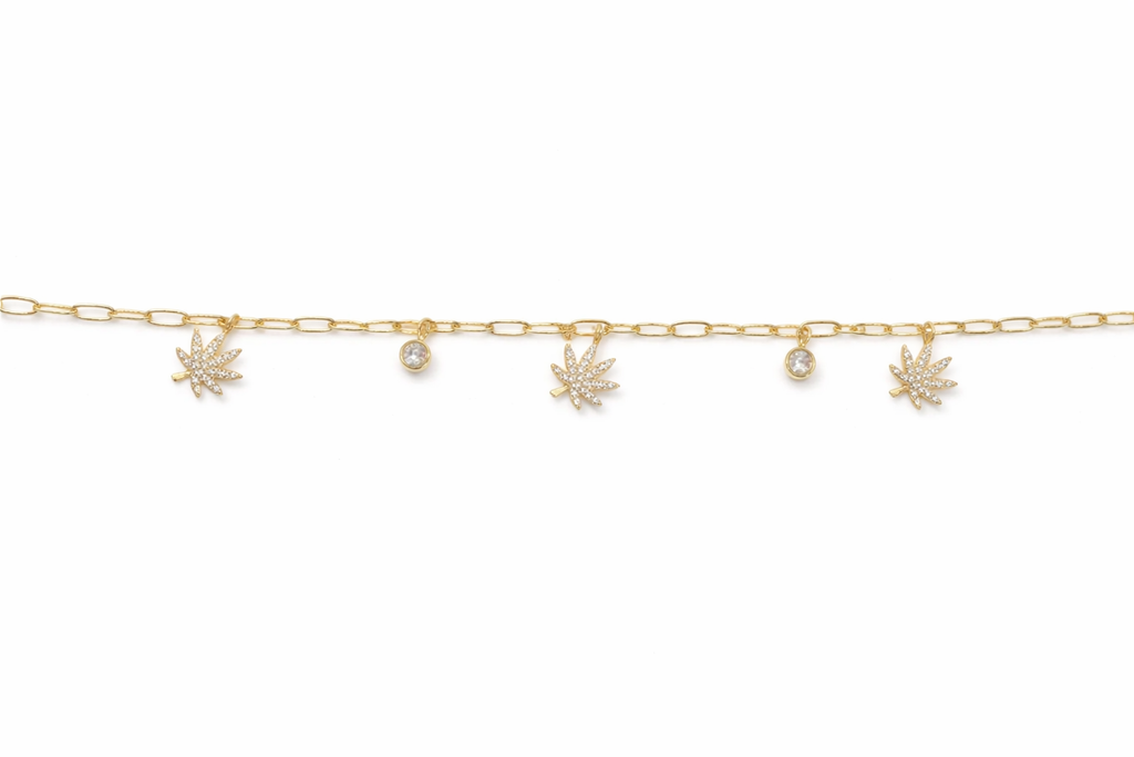 18K GOLD CHARMED BRACELET