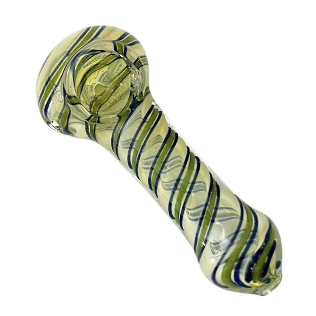 4-1/2" Fusion Spin Spoon Glass Pipe-2CT Assorted