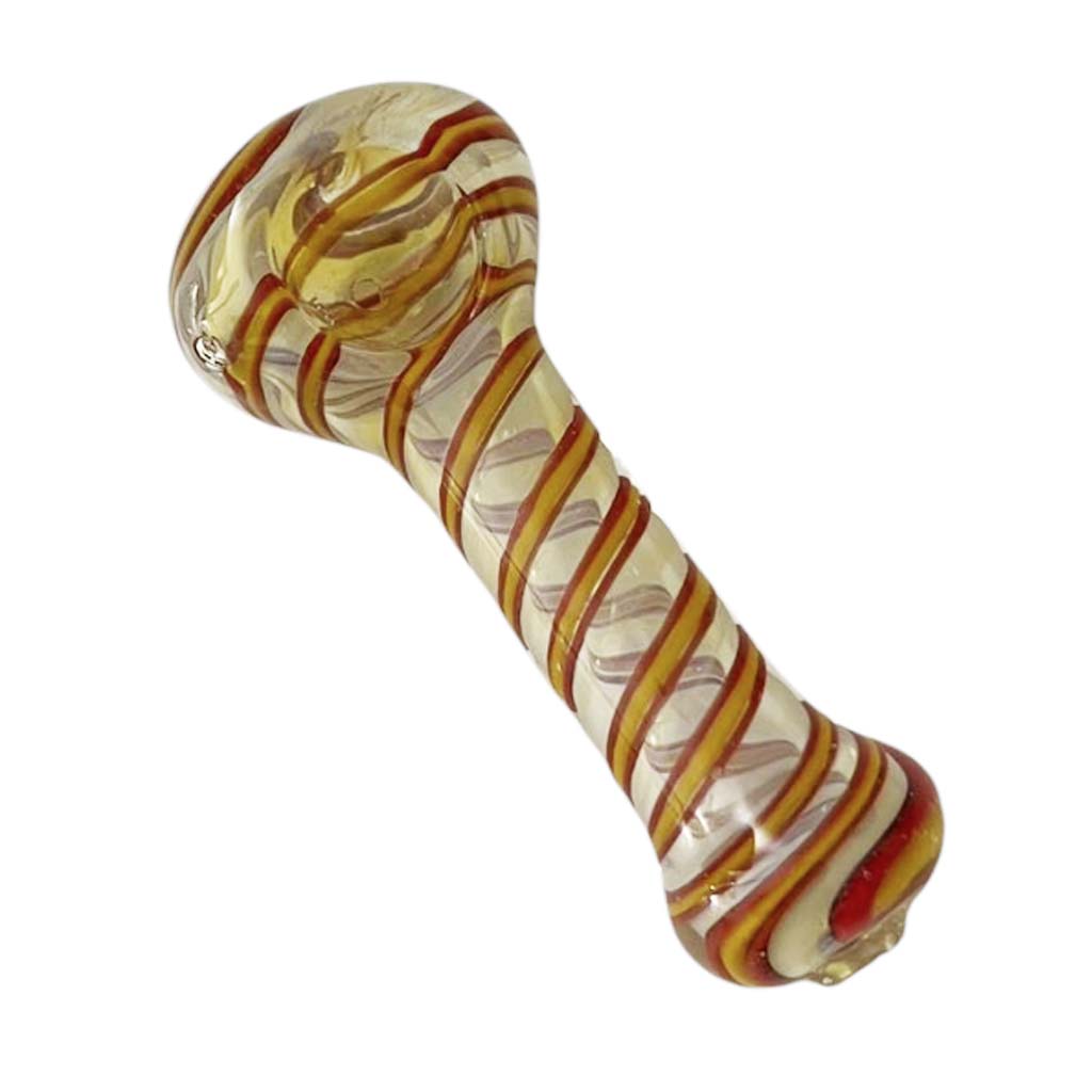 4-1/2" Fusion Spin Spoon Glass Pipe-2CT Assorted