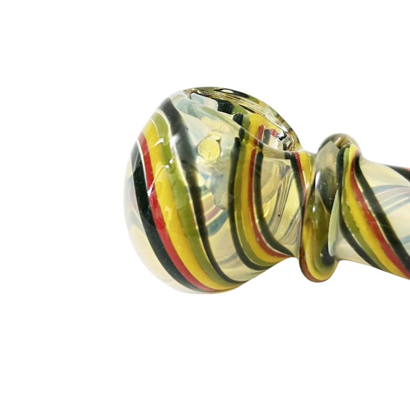 4-1/2" Candy Glass Wand Design Pipe -2ct