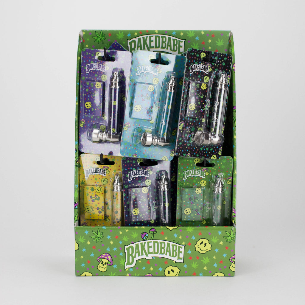 Metal Pipe with Silver Screen – Blister Pack Display / 24 Pack