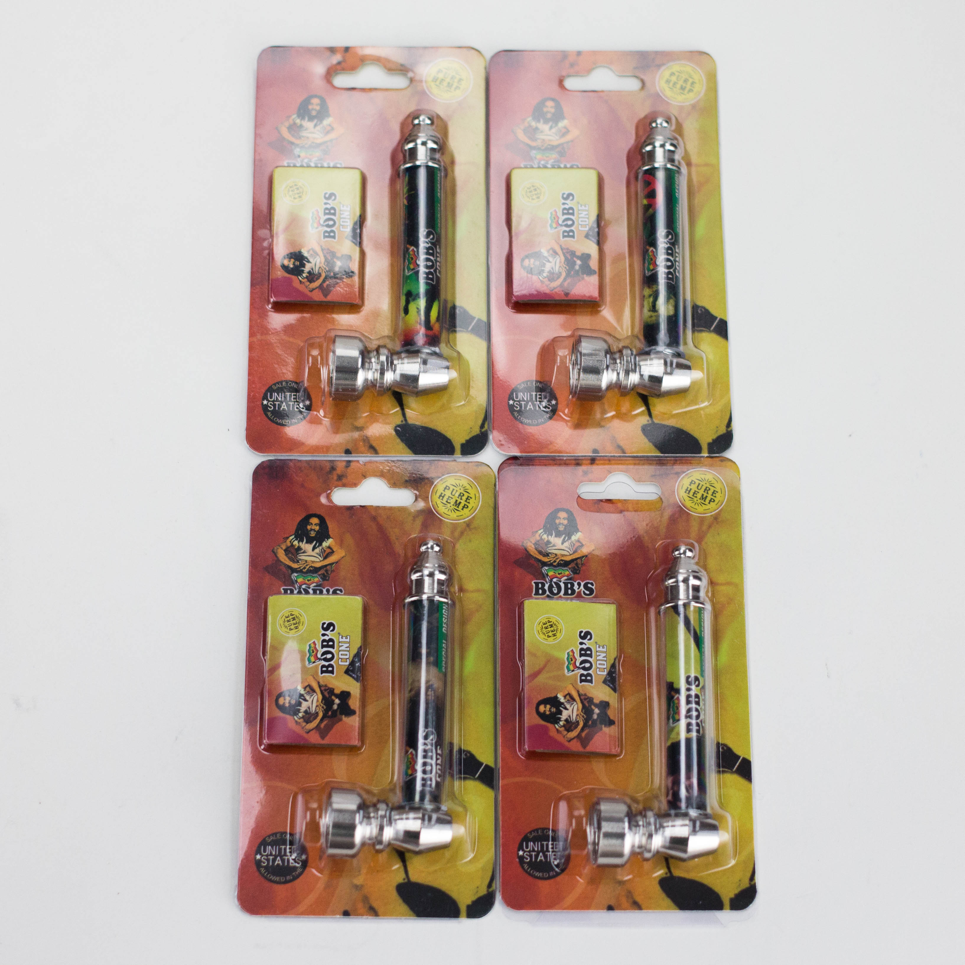 Metal Pipe with Silver Screen – Blister Pack Display / 24 Pack
