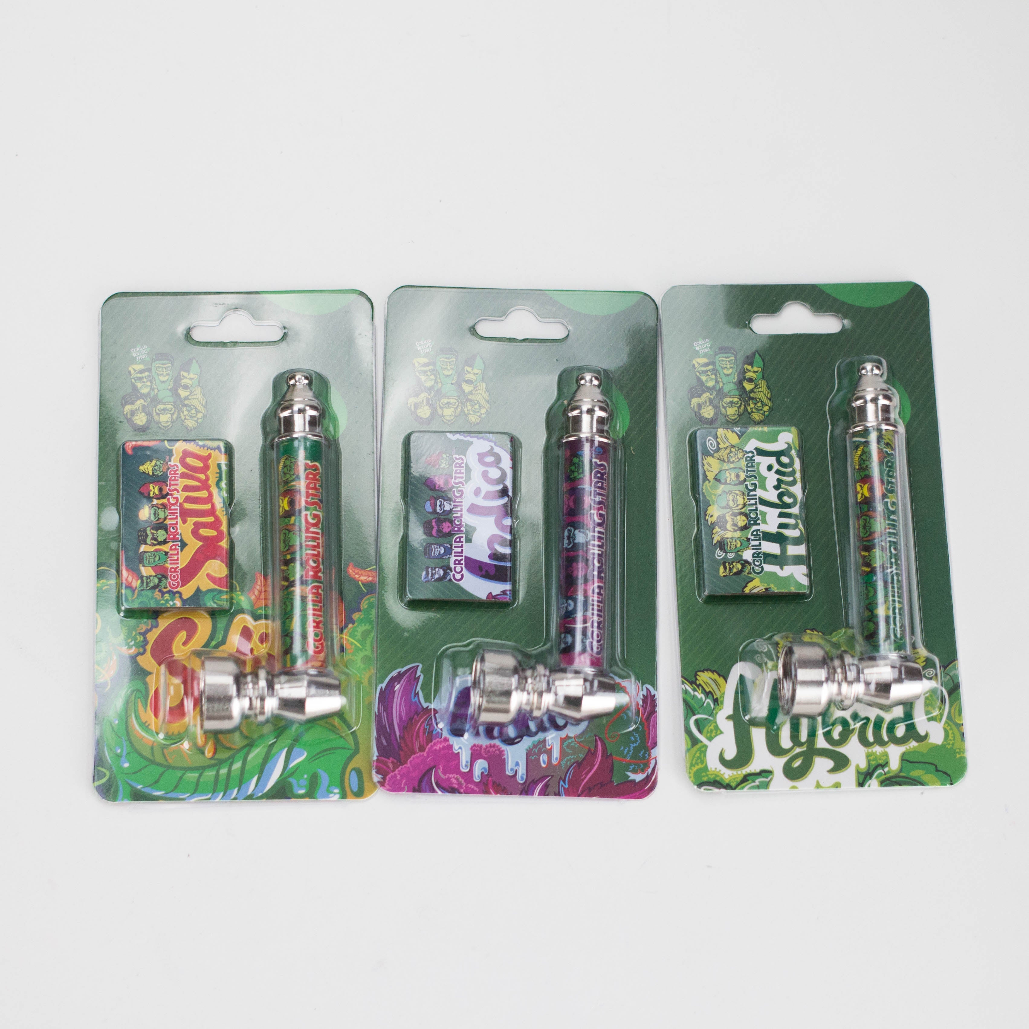 Metal Pipe with Silver Screen – Blister Pack Display / 24 Pack