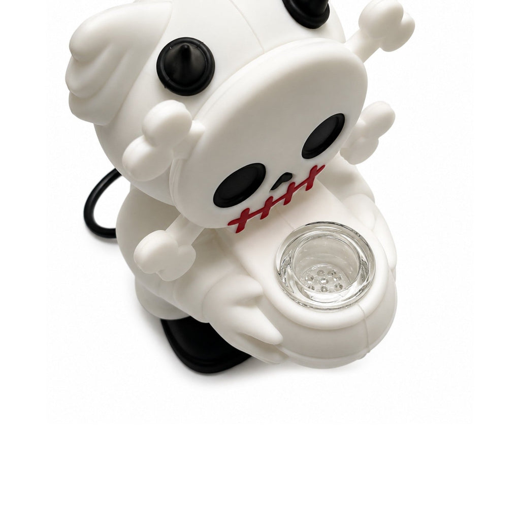 6" Devil Skull Silicone Water Pipe