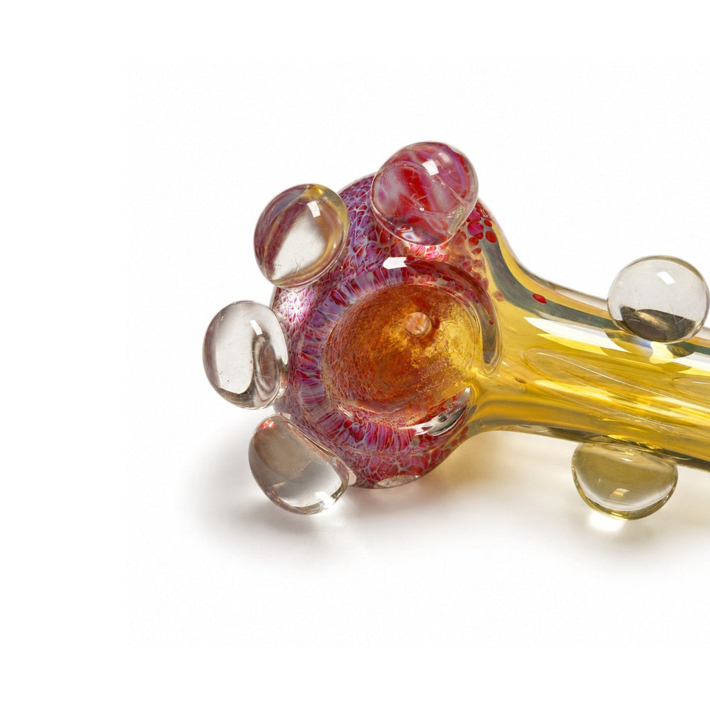 5" Bubble Dot Glass Hand Pipe Display Jar – 20 Count