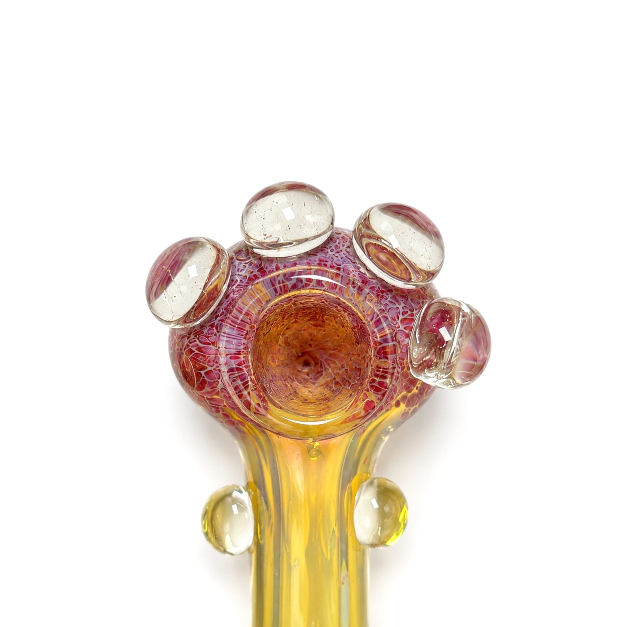 5" Bubble Dot Glass Hand Pipe Display Jar – 20 Count