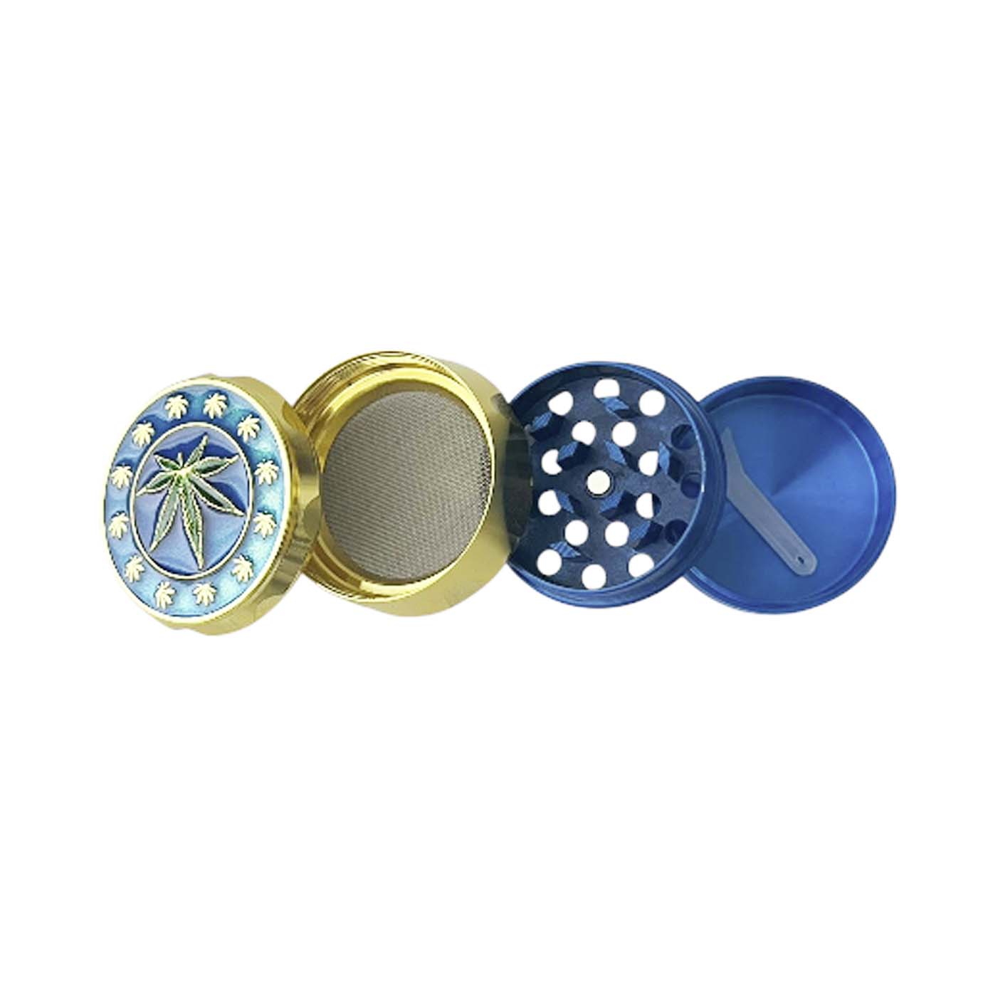 Royal Leaf 42*32mm  4 Parts  Zinc Grinder-12 Pcs/Display