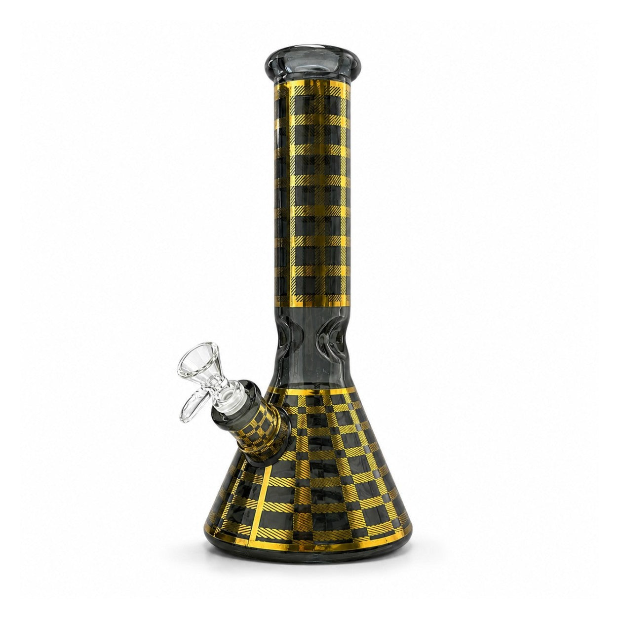 12.5" Plaid Beaker Bong with Gift Box