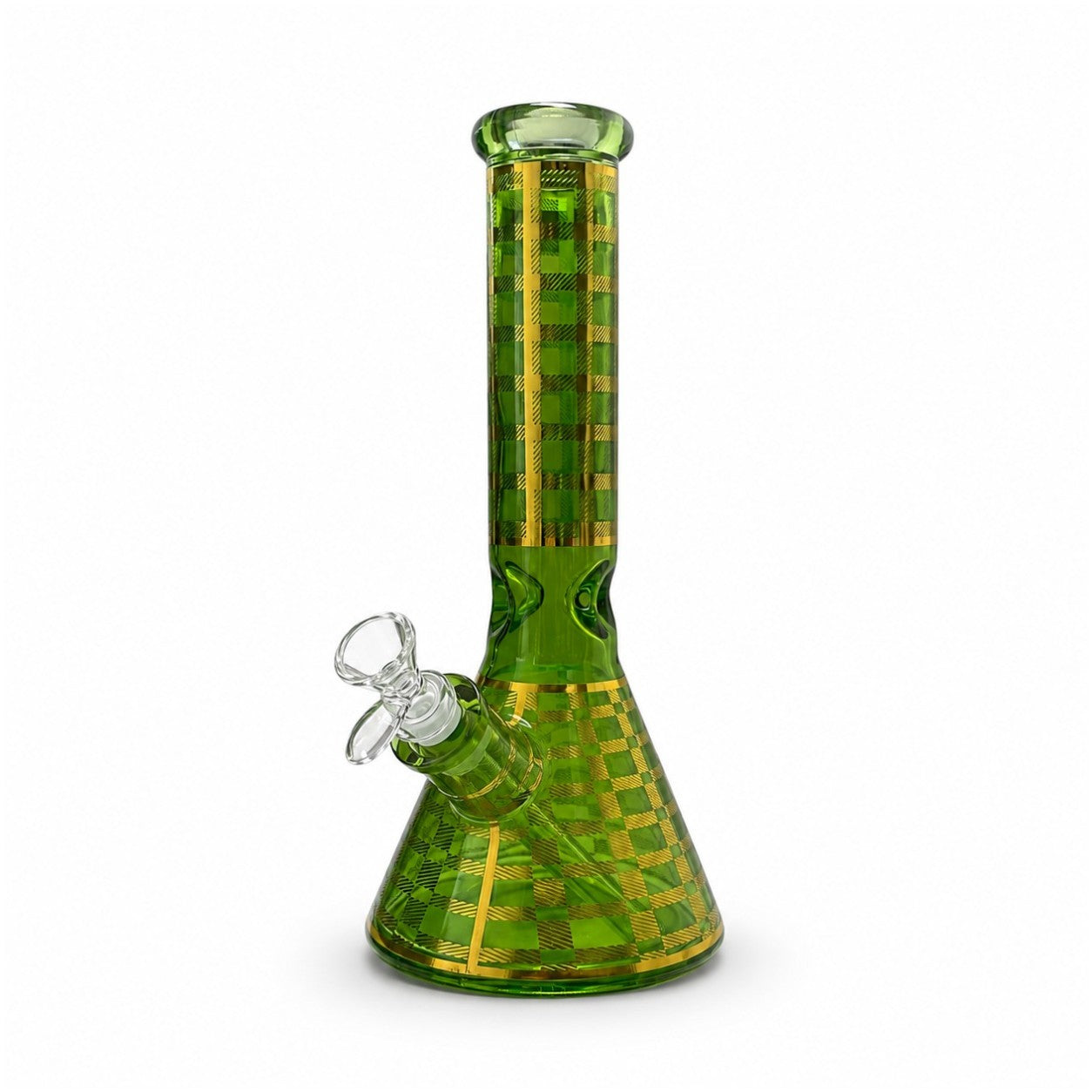 12.5" Plaid Beaker Bong with Gift Box