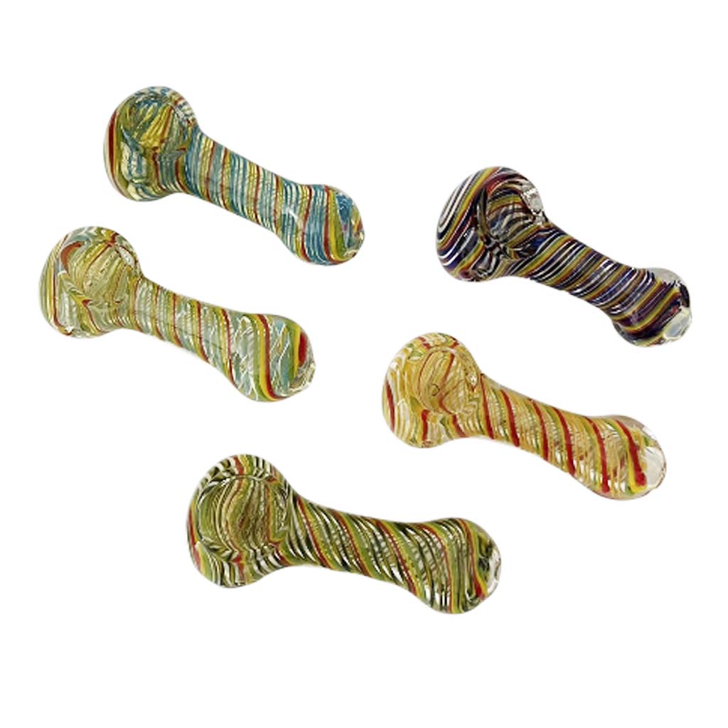 3-1/2" PrismFlow Heavy Glass Pipe-Assorted-2CT