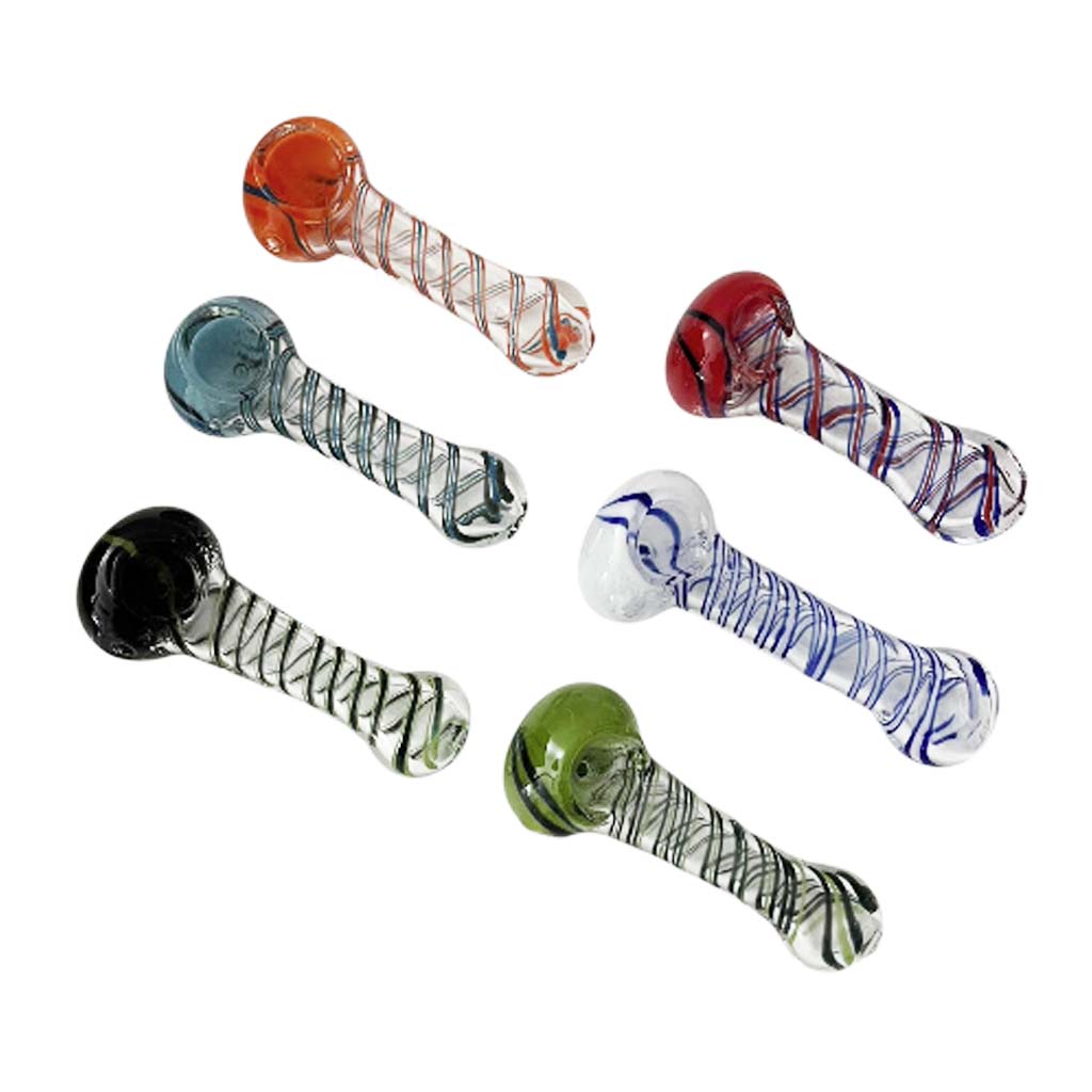 4-1/2" CoreLine Spoon Glass Pipe-Assorted-2CT