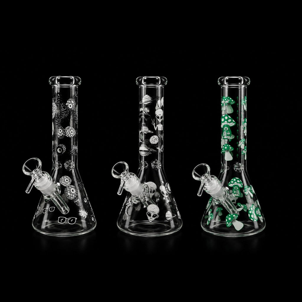 10" Glow-in-the-Dark Beaker Bong