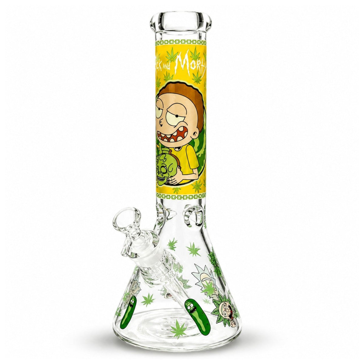 14" 7mm Interdimensional Glow Beaker Bong