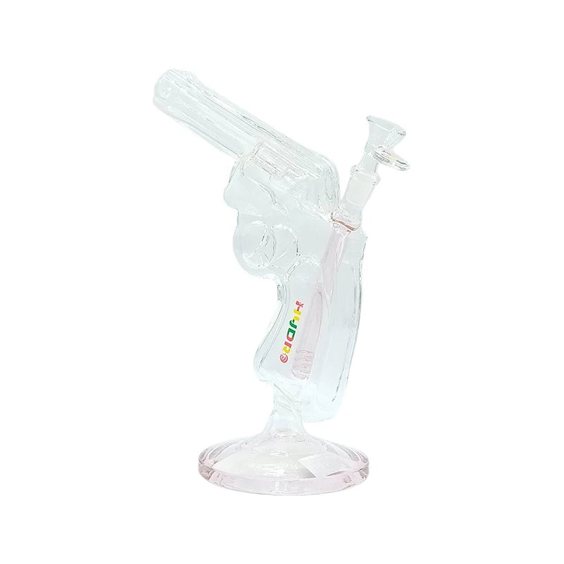 9" Revolver-Shaped Glass Water Pipe (MST153)