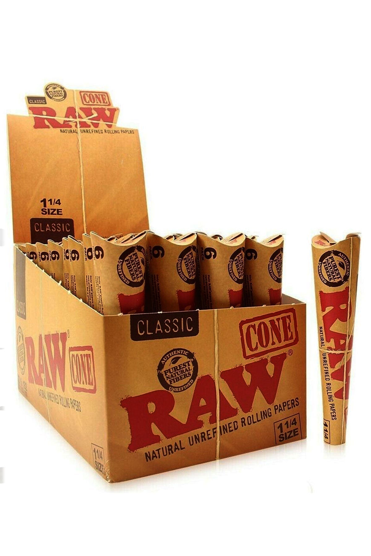 RAW Natural Unrefined Pre-Rolled Cone
